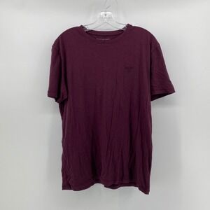 American Eagle Mens Standard Fit Crew Neck T-Shirt Maroon Burgundy Medium NWT